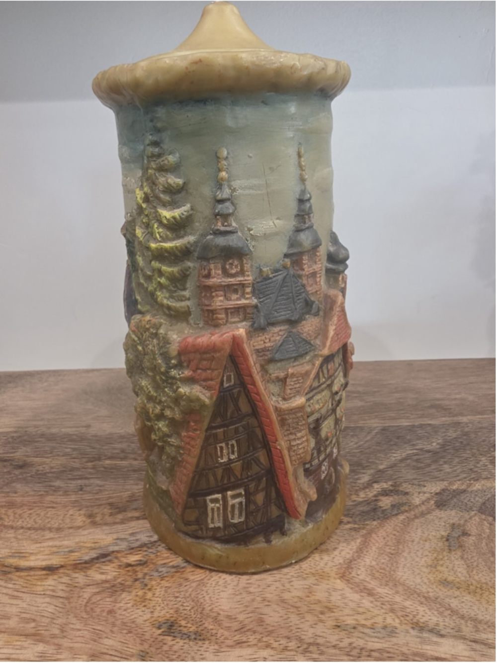 VTG Johann Gunter Walldurn-Baden Schutzmarke Candle Church Old World Scene Folk - Picture 2 of 10